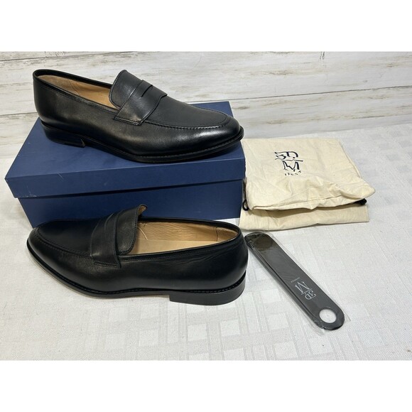 NEW! 3DM Lifestyle Black Calfskin Leather Loafer UK 12 US 13-13.5 Men Dress Shoe main image 16